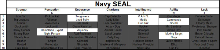Fallout 4 Navy SEAL Build