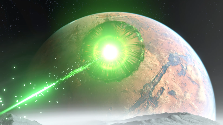 DOOM Eternal BFG at Mars Core